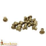 Solid Brass Rivet 5mm for blacksmithing and armour making