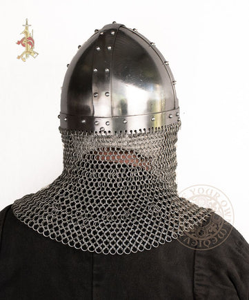 Spangenhelm helmet With Full Butted Aventail