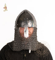 Spangenhelm with Full Riveted Aventail