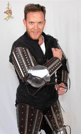 Splinted brigg arms with Elbows in brown leather