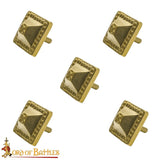 Square medieval belt mount