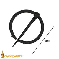 Steel Viking Cloak brooch