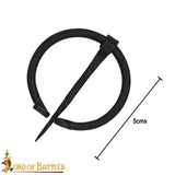 Steel Viking Cloak brooch