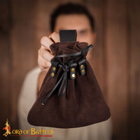 Stuart Scottish leather bag made from brown leather