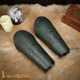 Three Headed Dragon Leather armour made from Green leather