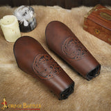 Three Headed Dragon Leather armour made from brown leather