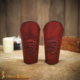 Three Headed Dragon Leather armour made from red leather