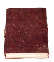 Tree of life leather diary with decorative clasp