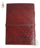 Tree of life brown leather journal