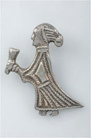 Valkyrie With Horn Viking Pendant type 2