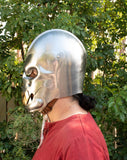 Vampire mask with fangs helmet for LARP