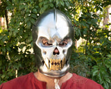 Vampire steel helmet for LARP