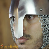 Viking 11th century reproduction helm made from 14 gauge steel