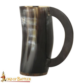 Viking Horn Ale Tankard with Handle