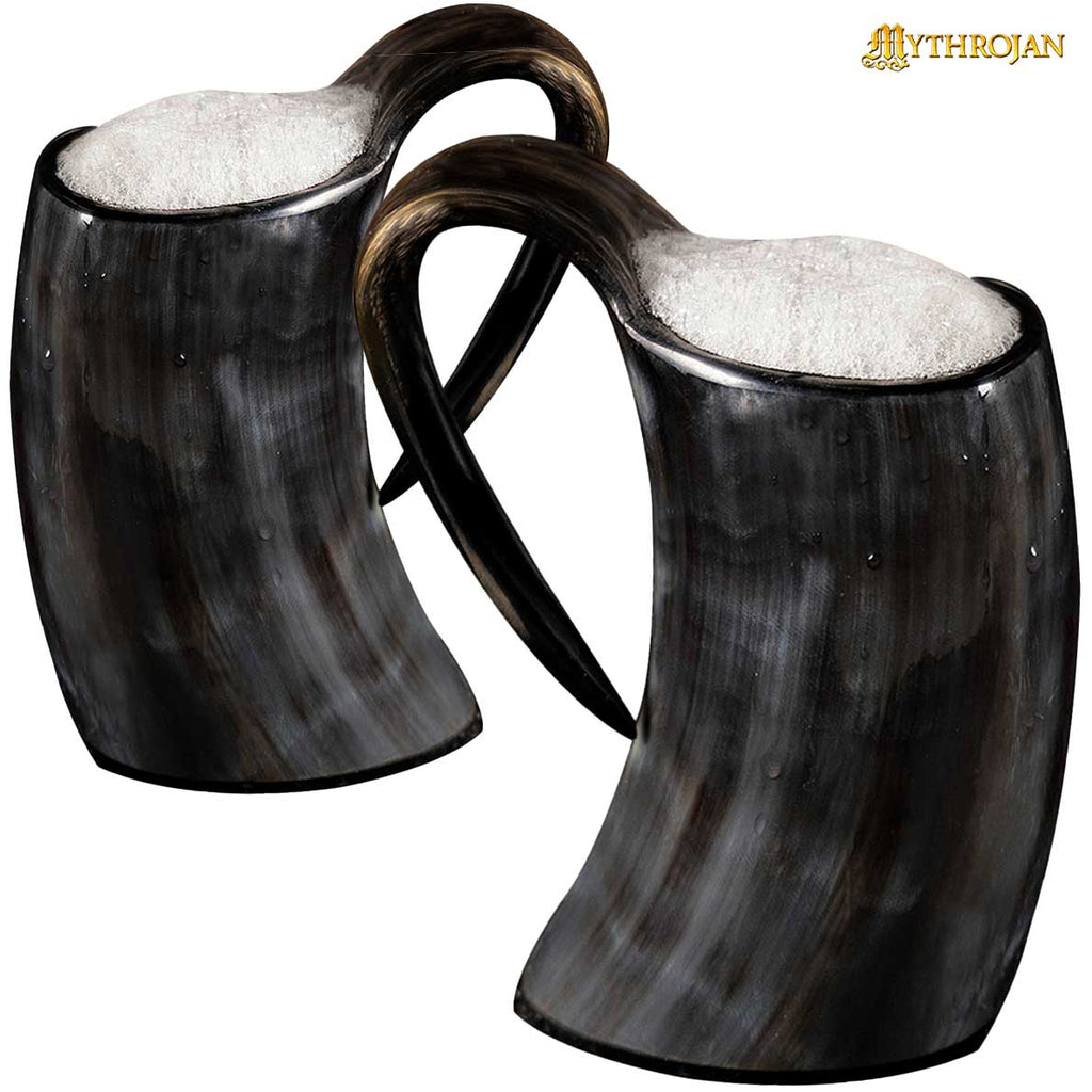 Small Horn Tankard - Set of Two