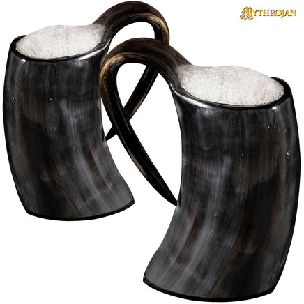 Viking Horn tankard pair