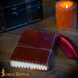 Viking Leather diary With Stitched Edging
