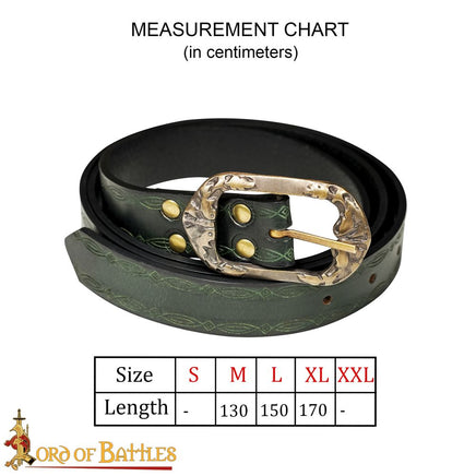 Renaissance Themed Green Belt