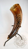 Large Carved Drinking Horn (13"-15")