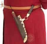 Viking knife 10th century reenactment reproduction based on archaeological find at Birka Sweden