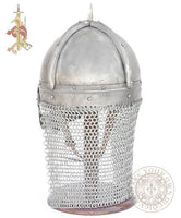 Viking reenactment combat helmet reproduction With Butted Chainmail