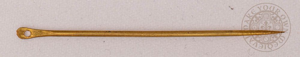 Medieval Brass Sewing Needle - Set of Five