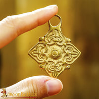 Viking clasp made from brass reproduction jewellery