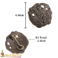 Viking costuming and clothing cloak clasp