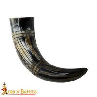 Viking hand carved Australian drinking horn