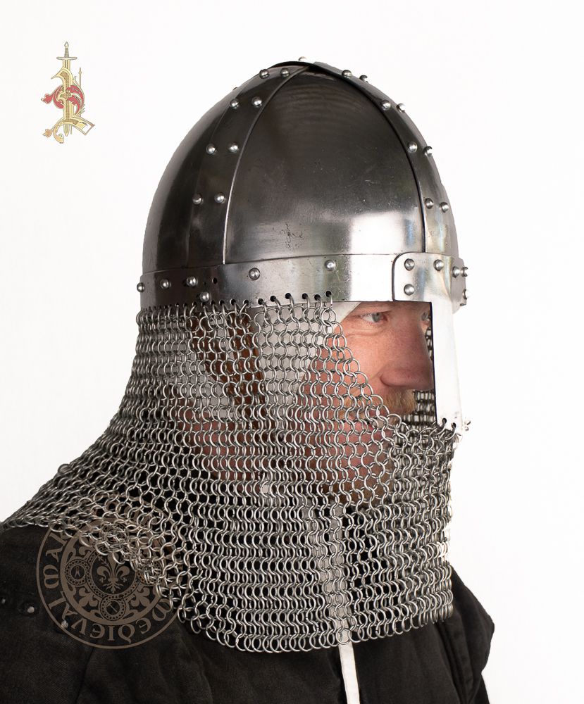 Spangenhelm With Full Butted Aventail (14 Gauge)