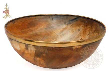 Viking horn feasting bowl