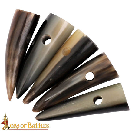 Viking horn toggle for crafting and making historical items