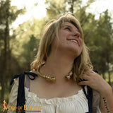 Viking neck ring jewellery made from brass