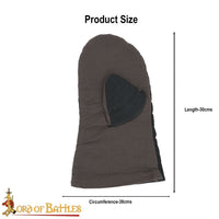 Viking re-enactment combat padded training gloves