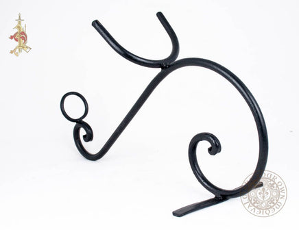 Viking wedding drinking horn table stand