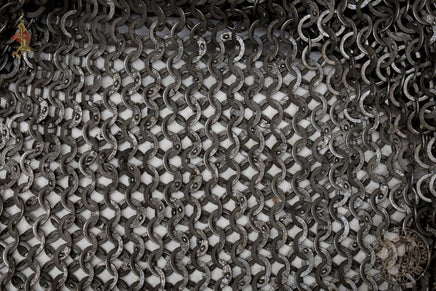 Wedge riveted chainmail armour for Viking and Medieval reenactment and costume