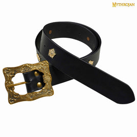 Wide Pirate Belt in Black