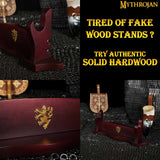 Wooden Sword stand dark brown colour