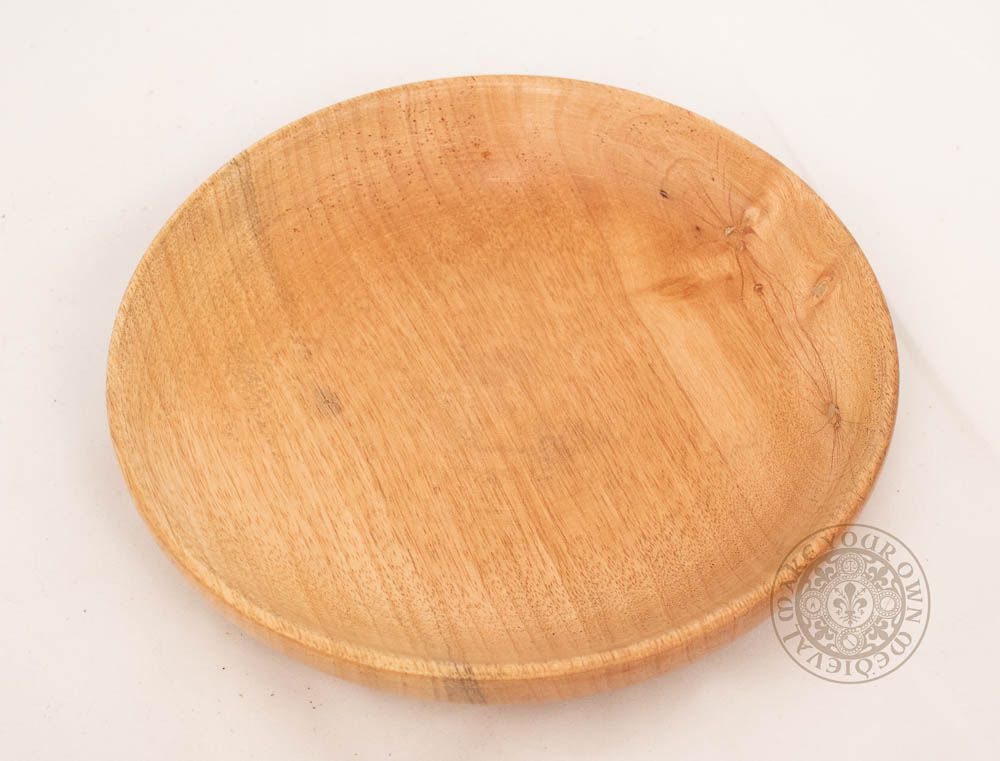 Wooden plate for medieval reeanctment and SCA feasting gear