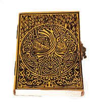 Yggdrasil Tree of Life Viking Leather Journal with clasp