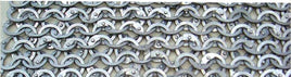 aluminium flat chainmail rings with round rivets avilable loose for bulk buy