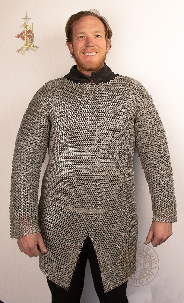 Riteted Aluminum Chainmail Coif