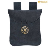 blue colour medieval pouch