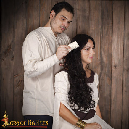 bone reproduction dark ages hair comb for reenactment