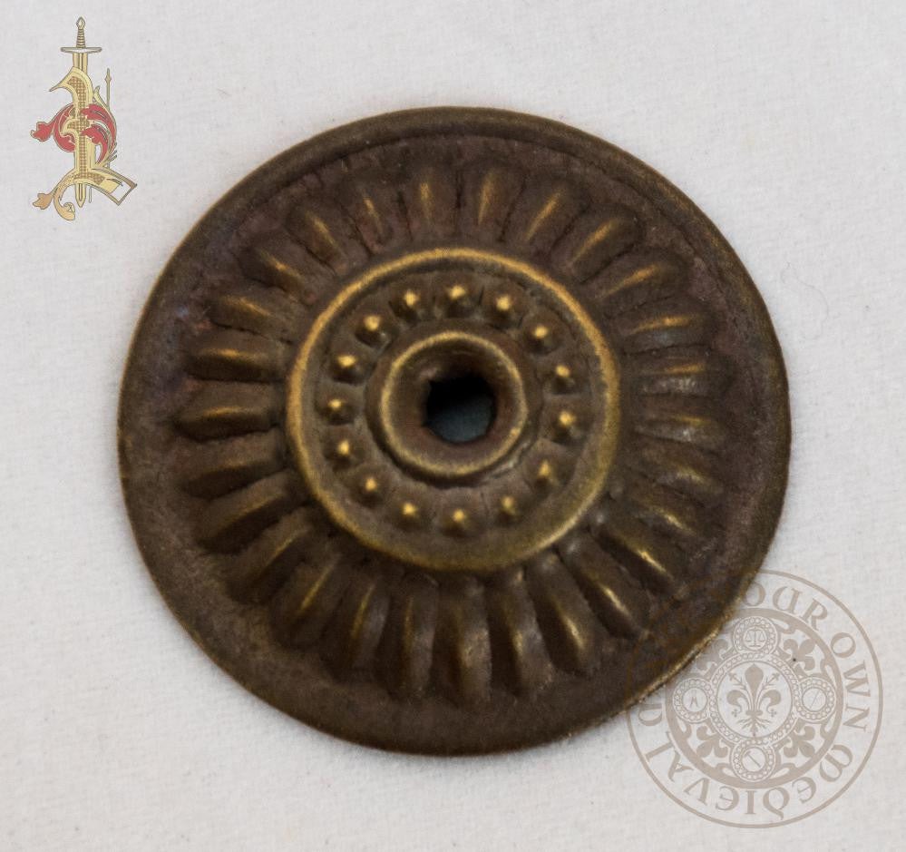 brass washer for belt mount or medieval furniture