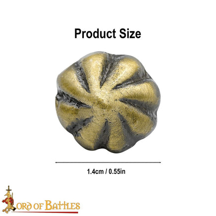 brass medieval button