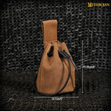 brown medieval bag