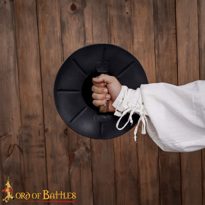 fluted Lenticular Buckler Shield - 16 Gauge Steel| Make Your Own Medieval