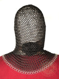 crusader armour chainmail coif  SNC1401BK&ZP