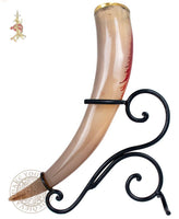 drinking horn metal table stand
